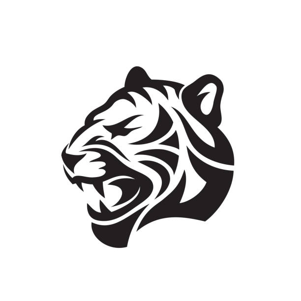 Abstract Tiger Tattoo Vector Illustration Stock Illustration - Download  Image Now - Tiger, Icon, Logo - iStock