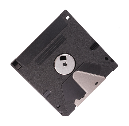 Micro Disc Computer Micro Floppy Disk Isolated Stock Photo - Download Image Now - Circle ...