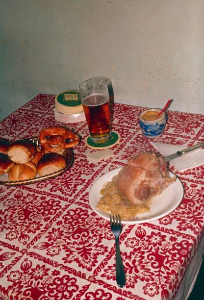 istock Pork knuckle, pretzel and beer 1137372581