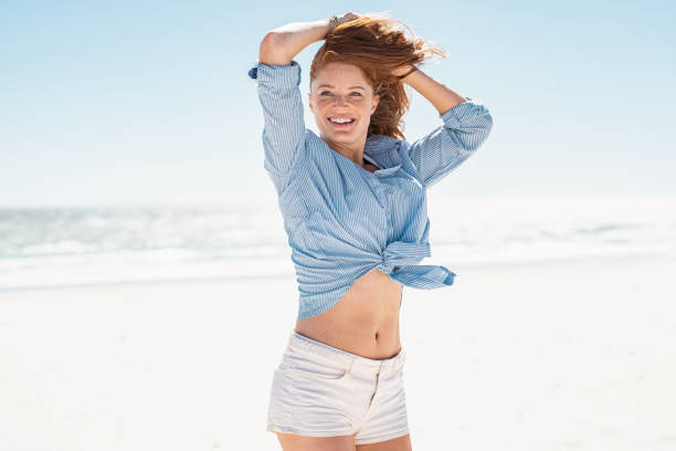 istock Carefree and freedom at beach 1137372765