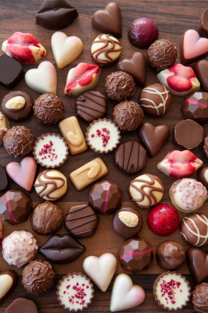istock Assortment of delicious chocolates 1137373681