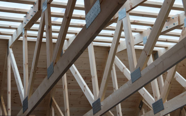 istock wood construction of modern building 1137375168