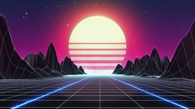Retro 80s Background - Loopable
