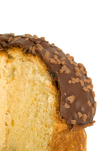 istock Closeup of Easter cake Slice isolated 113737927