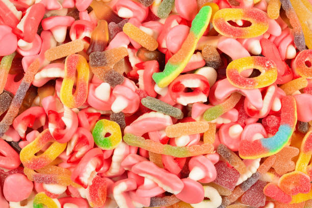 istock Assorted gummy candies. Top view. Jelly  sweets. 1137382598