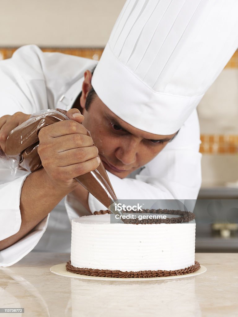 Chef passepoil crème - Photo de Pâtisserie libre de droits