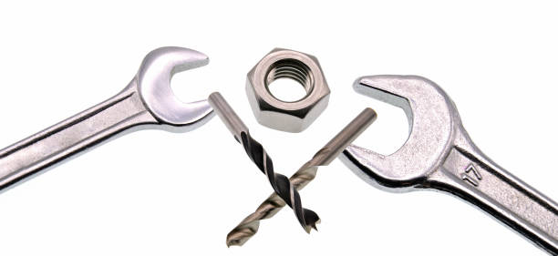 istock adjustable wrench and nut isolated on white background 1137396722