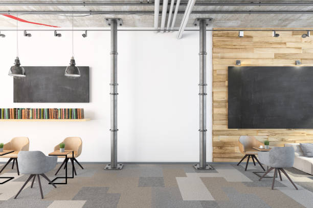 istock Contemporary office interior with lobby 1137396794