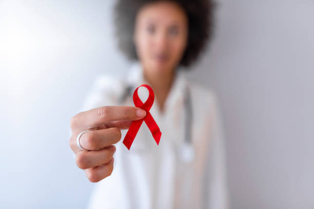 istock AID, HIV red ribbon 1137399468
