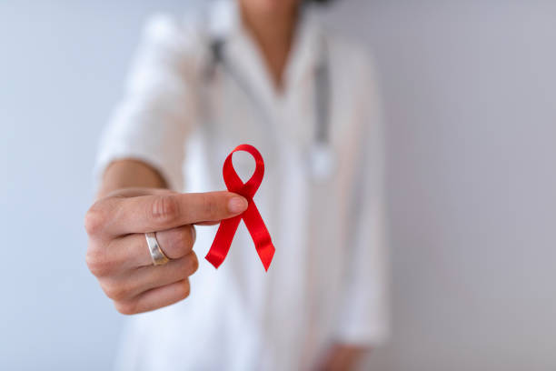 istock AID, HIV red ribbon 1137399575