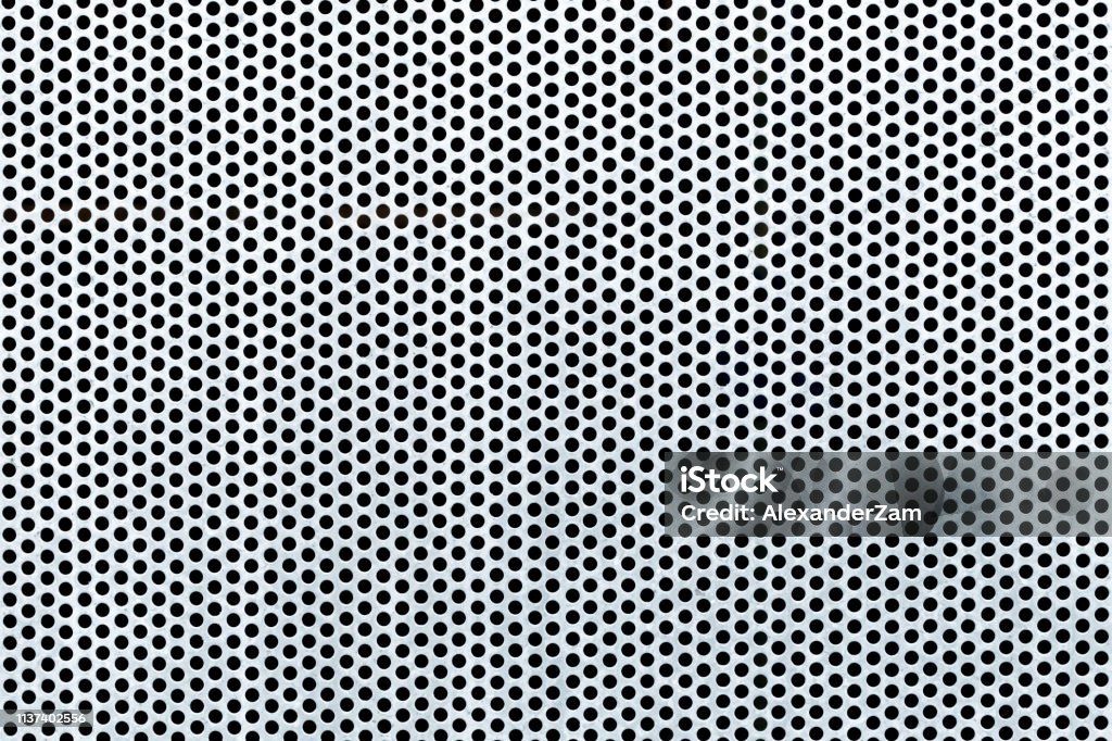 Perforated Metal Sheet Stock Photo - Download Image Now - Alloy