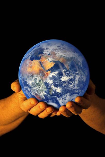 istock Earth in my hands - East view 1137404901