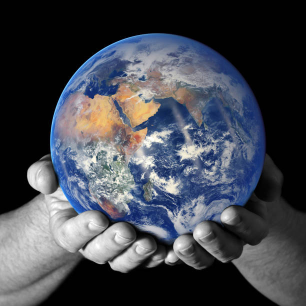 istock Earth in my hands - East view 1137405217
