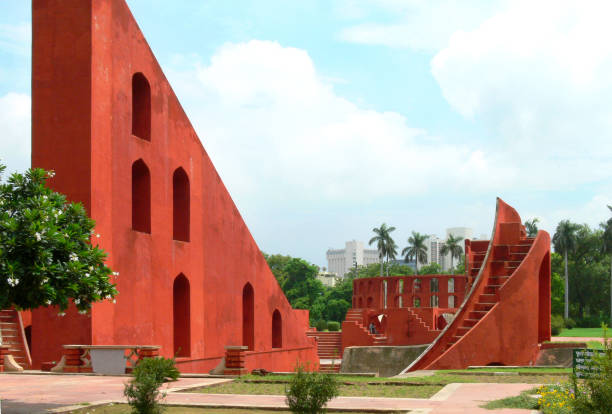 istock Centuries old architecture at the historical astronomical observatory Jantar Mantar, Delhi 1137407945