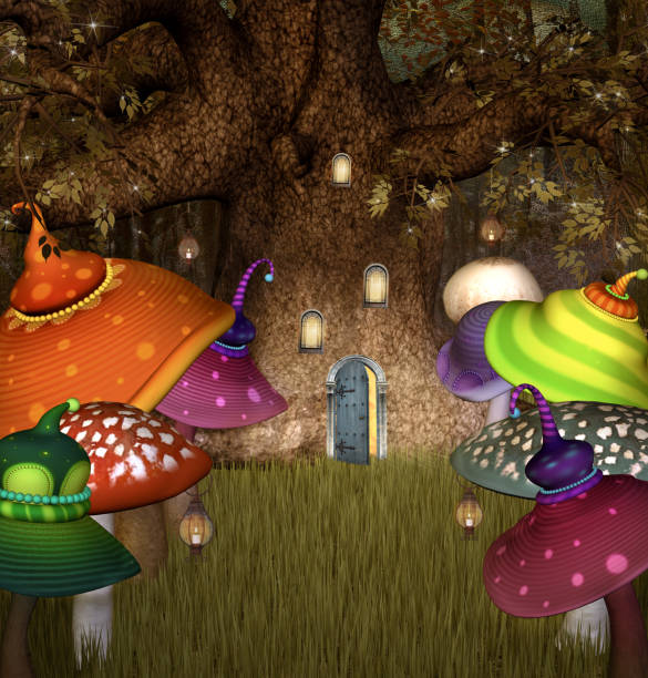 istock Elf house in the secret forest 1137408409