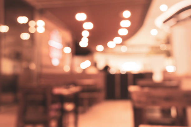 istock Blurred background at restaurant blur background with bokeh 1137408695