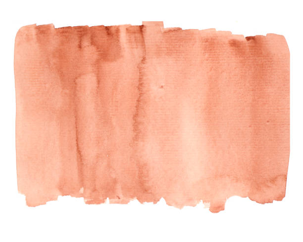 istock Abstract watercolor background in brown and orange colors 1137411957