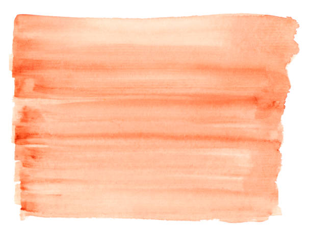 istock Abstract watercolor background in brown and orange colors 1137412719