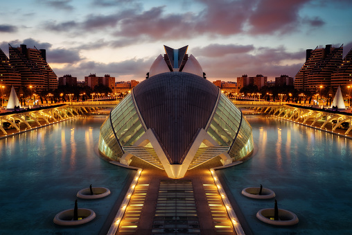 The Valencia Science Museum by Santiago Calatrava and Felix Candela, Valencia, Spain, taken in September 2015