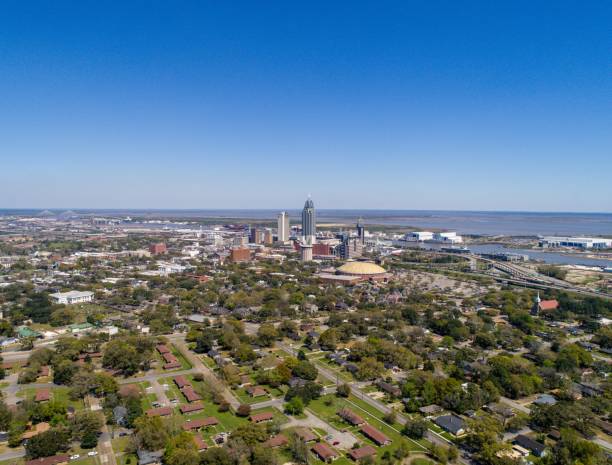 istock Downtown Mobile, Alabama skyline and cityscape 1137414057