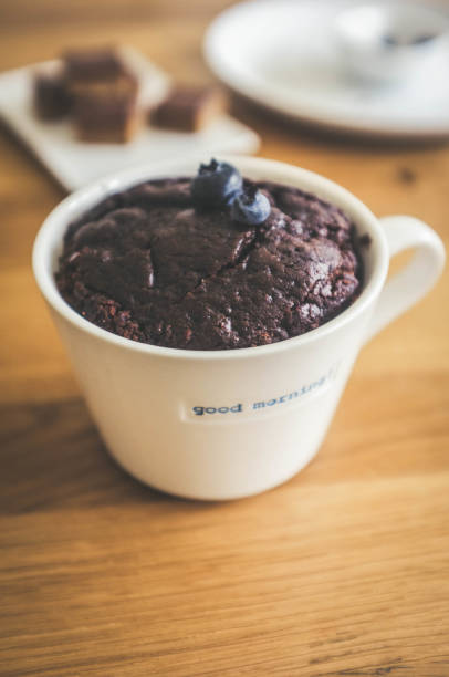 istock Brownie cake in a mug, chocolate mug cake 1137415488