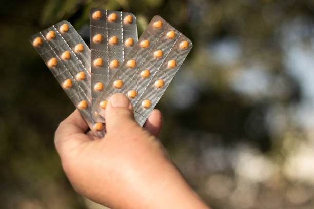 istock Senior woman holding blister packs 1137433097
