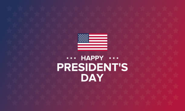 ilustrações de stock, clip art, desenhos animados e ícones de happy presidents day in united states. washington's birthday. federal holiday in america. celebrated in february. poster, banner and background - star shape striped american flag american culture