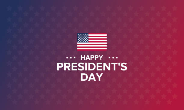 Happy Presidents day in United States. Washington's Birthday. Federal holiday in America. Celebrated in February. Poster, banner and background Happy Presidents day in United States. Washington's Birthday. Federal holiday in America. Celebrated in February. Poster, banner and background presidents day stock illustrations