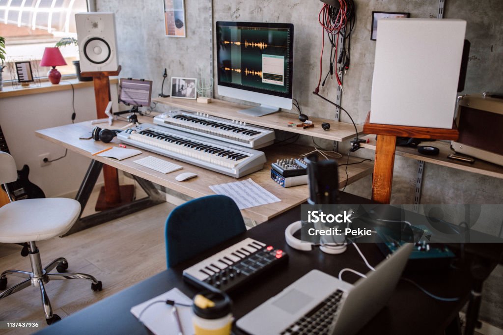 Modern Equipment For The Best Sound Stock Photo - Download Image Now -  Music, Recording Studio, Chair - iStock