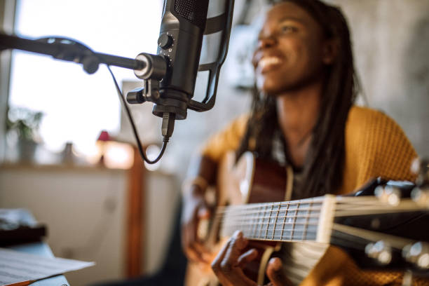 istock African female artist practicing at home 1137437952