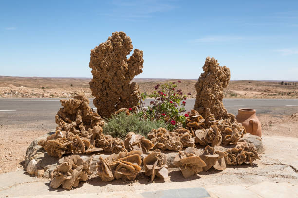 Large Desert Rose Formation In The Tunisian Desert Stock Photo - Download  Image Now - Barite, Flower Head, Rose - Flower - iStock