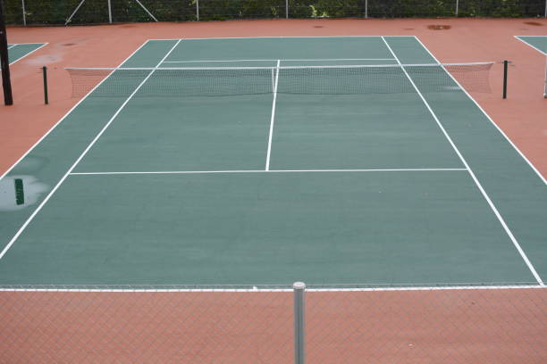 istock Empty tennis court 1137440383