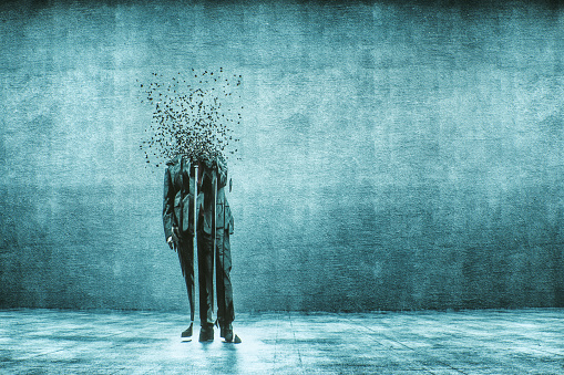 Exploding Businessman Abstract Exploding Businessman Stock Photo - Download Image Now ...