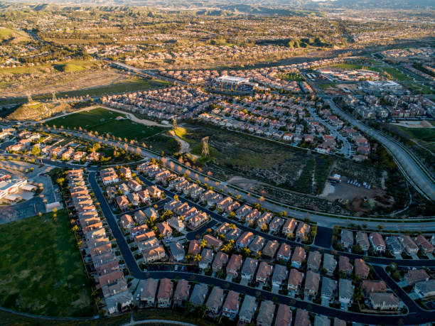 istock Drone Shot of Suburban Development 1137440483