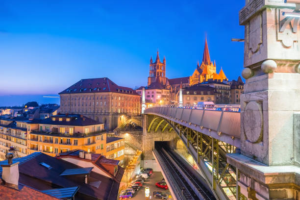 istock Downtown Lausanne city skyline in Switzerland 1137444597