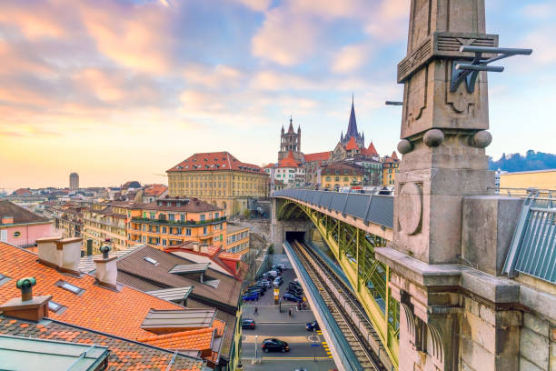 istock Downtown Lausanne city skyline in Switzerland 1137444621