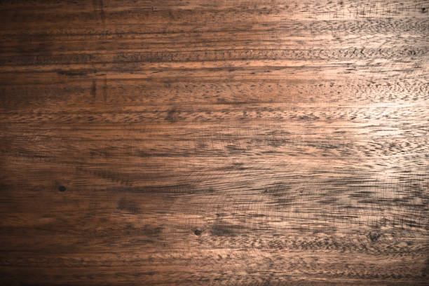 istock Wood table floor with natural pattern texture. Empty template  wood board can be used as background. 1137448409