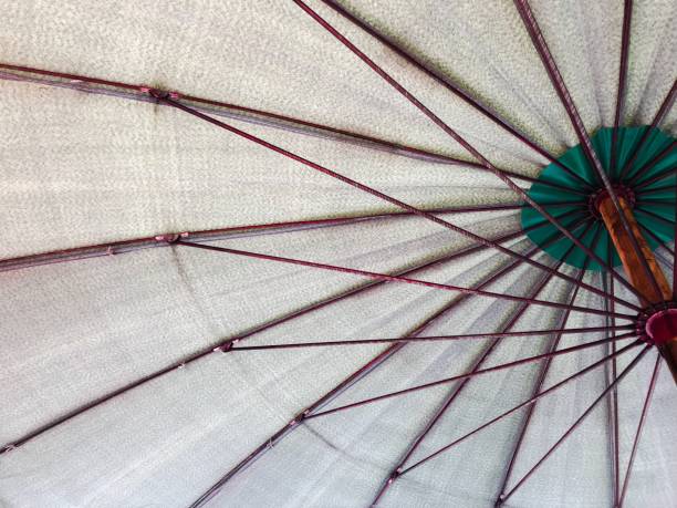 istock Under white and colorful umbrella background 1137455162
