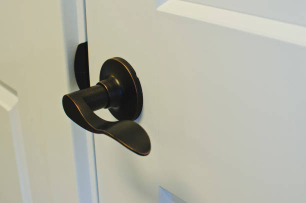 A fresh new door and knob lever