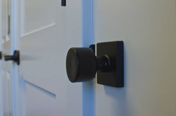 istock A fresh new door and square style knob 1137462867