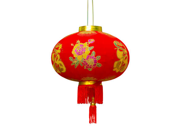 istock Chinese lanterns on white background for Chinese New Year.This h 1137465301
