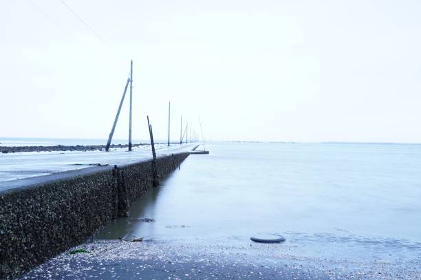 istock The coast of UTO city before low tide 1137467048