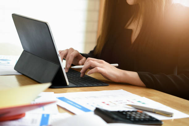 istock Businesswoman working with digital tablet computer for financial analysis 1137470838