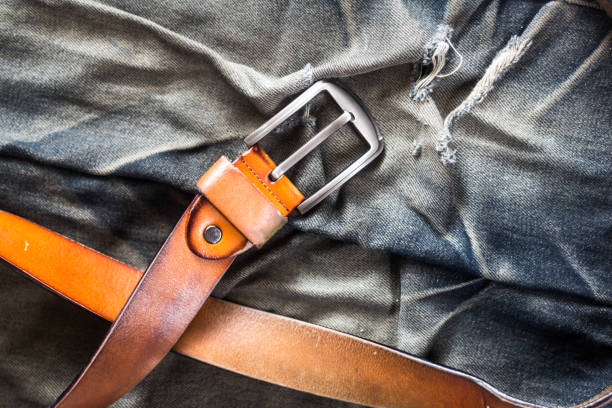 istock Blue jeans with Belt, Denim jeans texture, Denim background texture. 1137473419