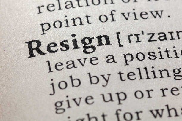 istock definition of resign 1137474349