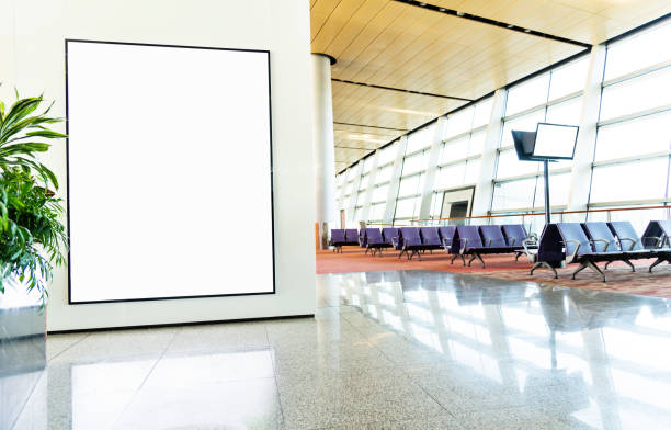 istock Blank billboard in the airport waiting area 1137480991