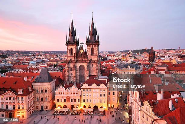 Prague Tyn Church Of Our Lady Stock Photo - Download Image Now - Architecture, Built Structure, Capital Cities