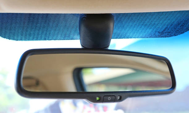 istock Close-up Car rear view mirror. 1137482245