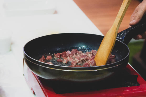 istock Chef preparing food, meal, in the kitchen, chef cooking, Chef decorating dish 1137489345