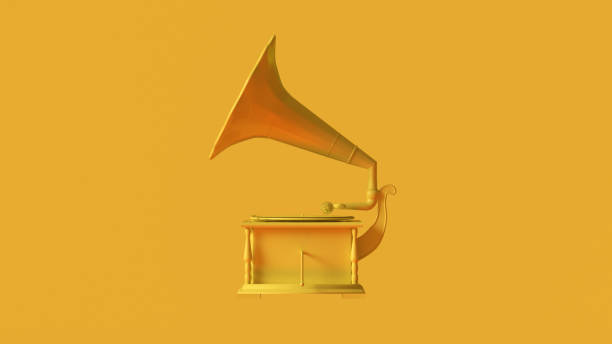 istock Yellow Vintage Gramophone 1137495086